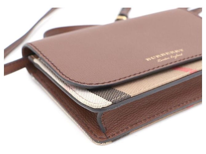 Burberry Borsa a spalla e borsa a tracolla New Hampshire Check Marrone - vista 6