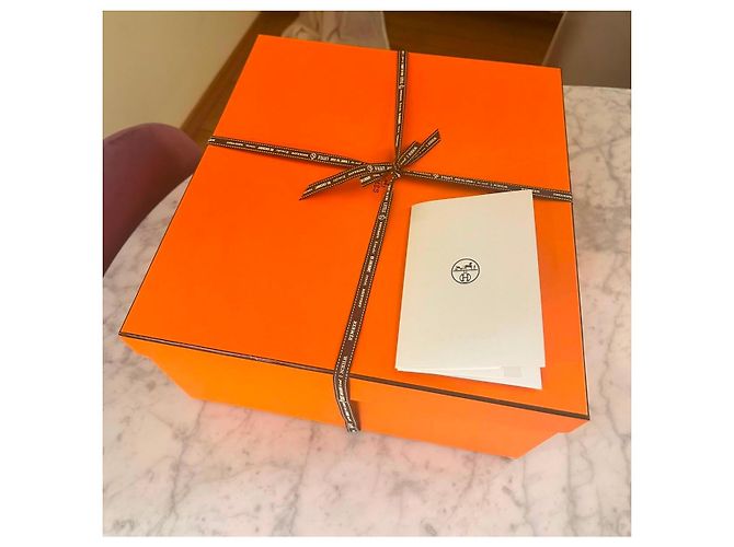 Hermès Birkin 35 Pelle Togo Grigio - vista 13