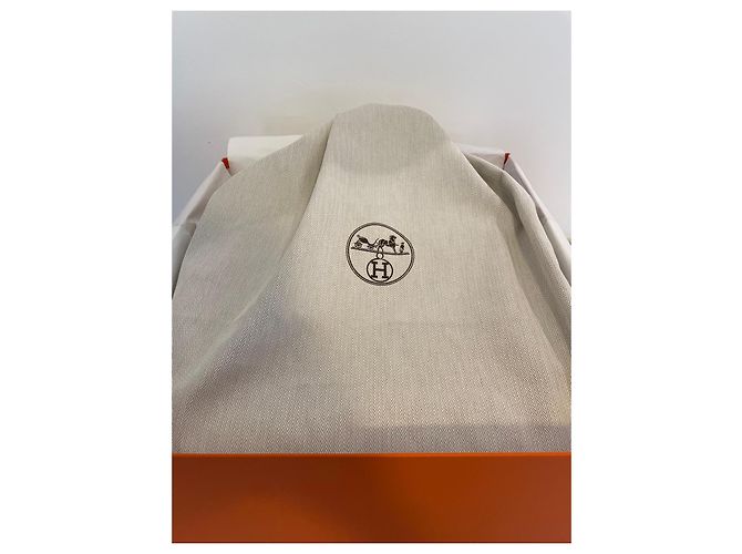Hermès Birkin 35 Pelle Togo Grigio - vista 14