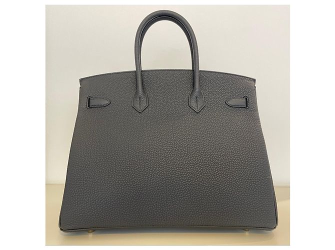 Hermès Birkin 35 Pelle Togo Grigio - vista 3