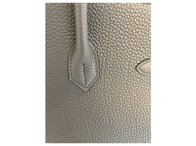 Hermès Birkin 35 Pelle Togo Grigio - vista 5