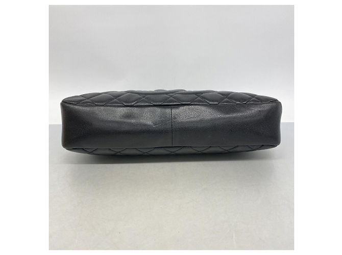 Borsa Tote Chanel in pelle di vitello martellata nera Nero - vista 3