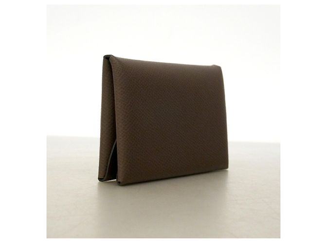 Hermès Hermes Calvi Duo Wallet/Coin Case Brown - view 2