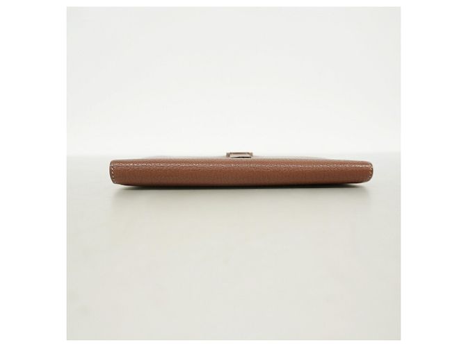 Hermès Cartera larga Hermes Bearn en Chevre Mysore Castaño - vista 2