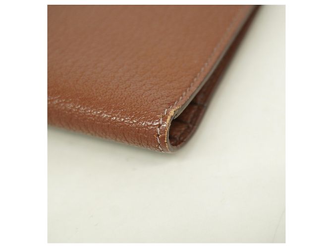 Hermès Cartera larga Hermes Bearn en Chevre Mysore Castaño - vista 5
