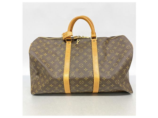 Louis Vuitton Boston Monogram Keepall 50 Marrone - vista 10