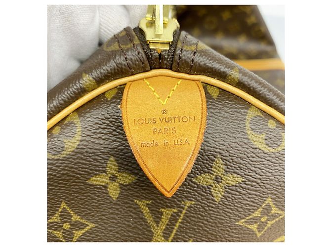 Louis Vuitton Boston Monogram Keepall 50 Marrone - vista 5