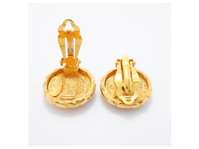 Orecchini a clip Chanel placcati oro D'oro - vista 3