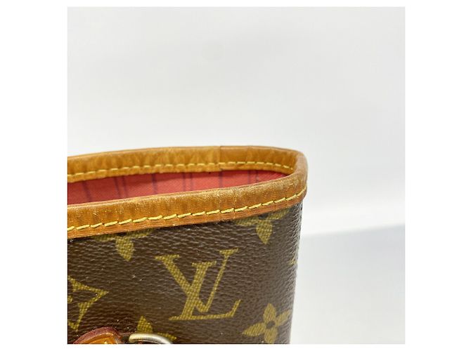Louis Vuitton Monogram V-Line Neverfull MM Tote Bag Rot - Ansicht 9