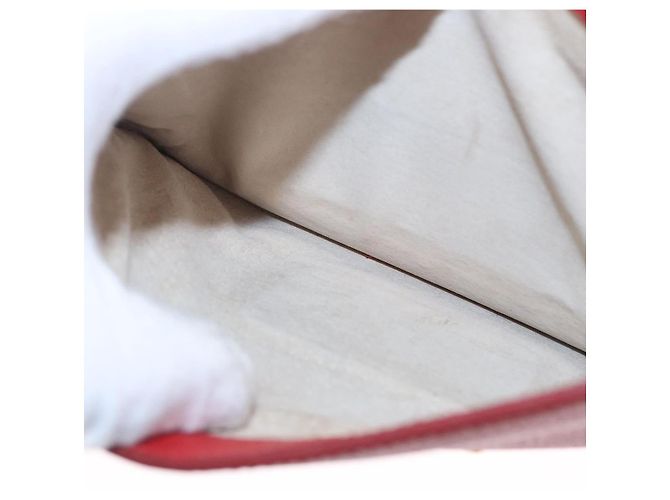 Miu Miu Sac à épaule en cuir rouge or - vue 22