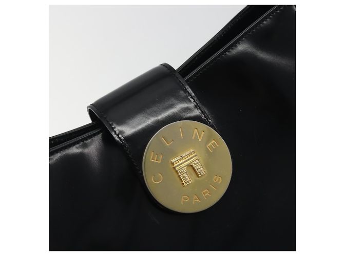 Céline CELINE Shoulder Bag Leather Black Gold - vista 14