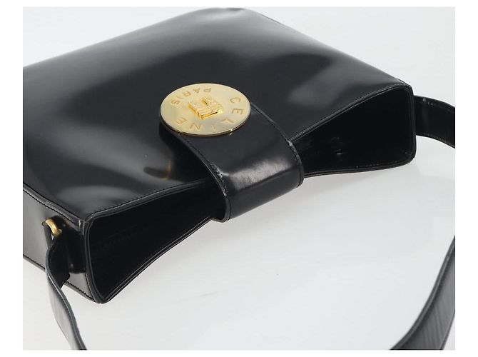 Céline CELINE Shoulder Bag Leather Black Gold - vista 6