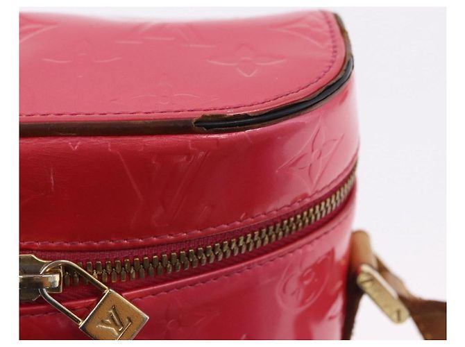 LOUIS VUITTON Monogram Vernis Sullivan Vertical Fuchsia Pink M91259 - vista 15