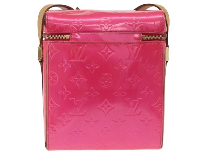 LOUIS VUITTON Monogram Vernis Sullivan Vertical Fuchsia Pink M91259 - vista 3