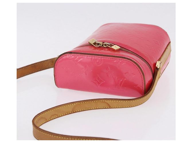 LOUIS VUITTON Monogram Vernis Sullivan Vertical Fuchsia Pink M91259 - vista 6