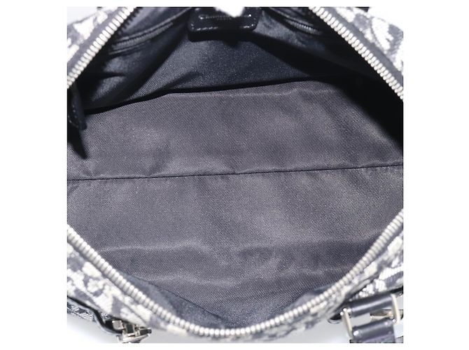 Christian Dior Trotter Canvas Boston Bag Black Silver - vista 16