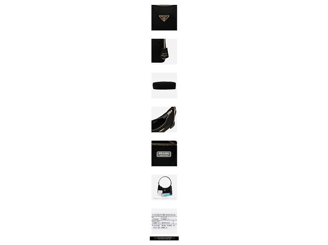 Prada Borsa Mini Re-Edition Re-Nylon Nera Nero - vista 3