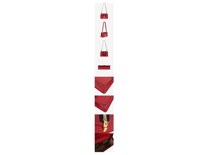 Borsa piccola Sylvie Gucci rossa in pelle liscia Rosso - vista 2
