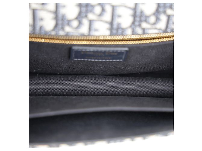 Dior Borsa a catena Montaigne Oblique Jacquard Blue - vista 16