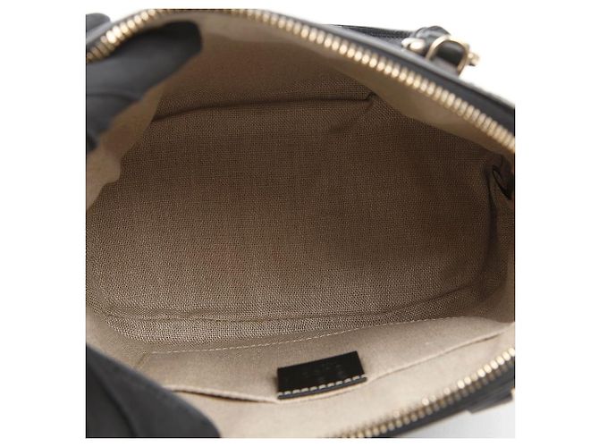 Gucci Mini Borsa Tote Dome in Pelle Microshima Nera Nero - vista 11