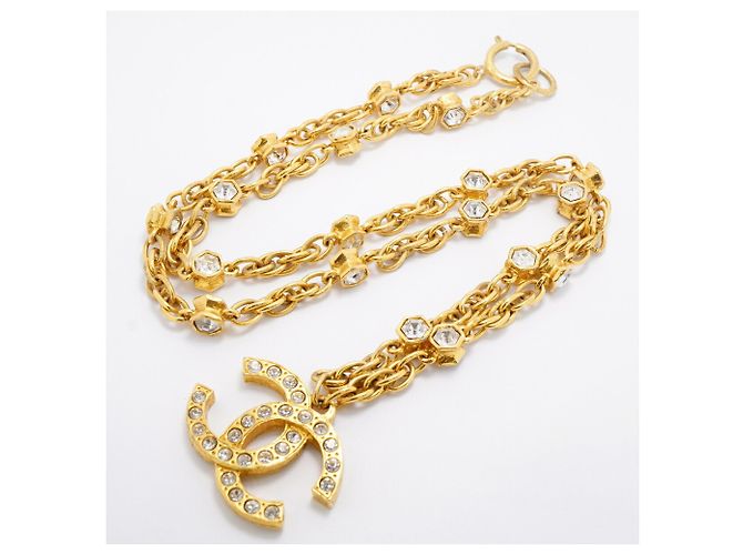 Collana Chanel placcata oro D'oro - vista 3