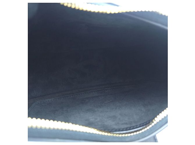Céline Borsa a spalla Triomphe Ava Medium in pelle di capra nera - vista 10