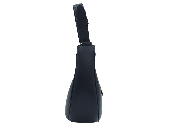 Céline Borsa a spalla Triomphe Ava Medium in pelle di capra nera - vista 16