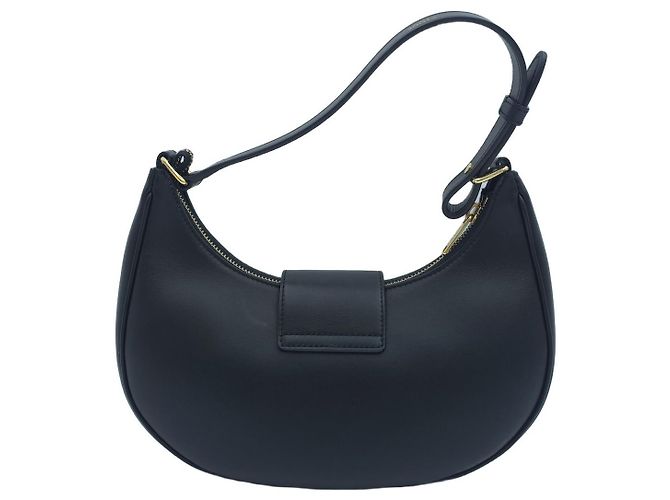 Céline Borsa a spalla Triomphe Ava Medium in pelle di capra nera - vista 3