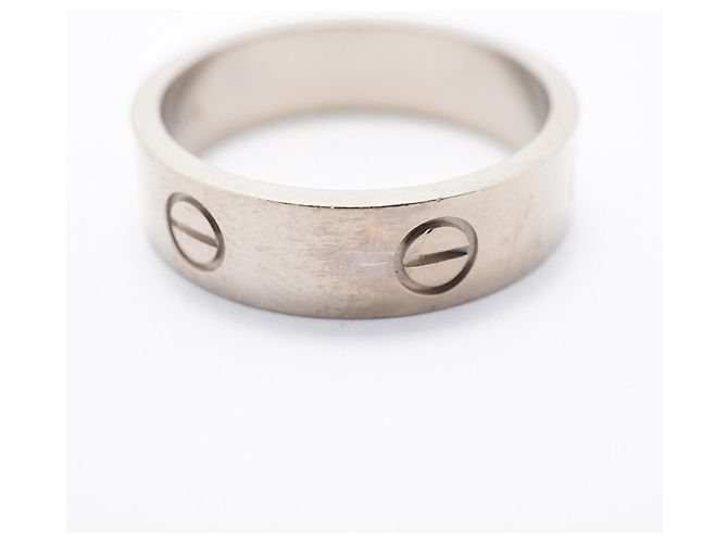 Bague Cartier Love en or blanc 18K - vue 10