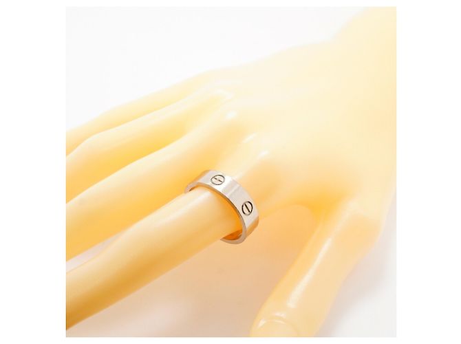 Bague Cartier Love en or blanc 18K - vue 8