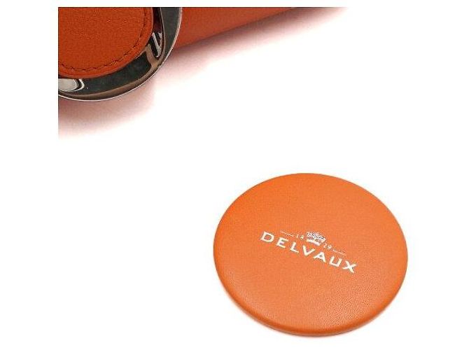 Delvaux Mini borsa tote in pelle arancione con tracolla crossbody - vista 8