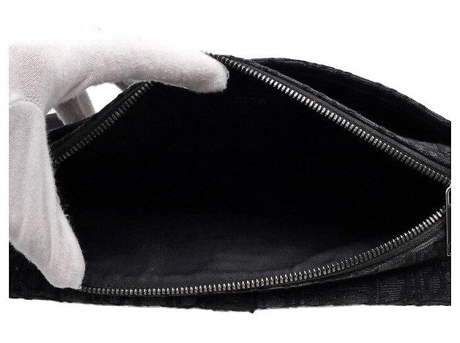 Dior Borsa a tracolla Black Oblique con patta e zip da uomo Nero - vista 5
