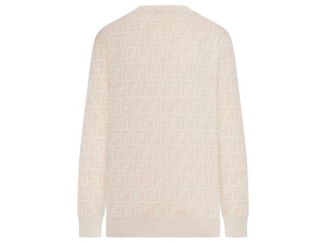 Fendi FF Jacquard Pullover Rosa Pink - Ansicht 4