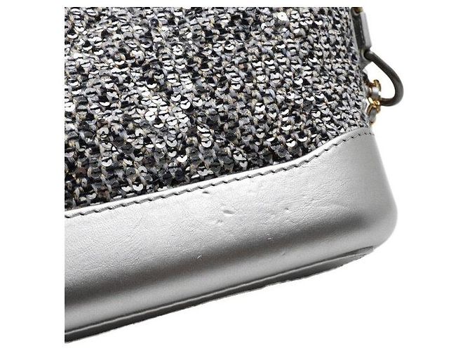 Chanel Borsa a tracolla e crossbody Gabrielle Hobo Small Chain Argento - vista 7