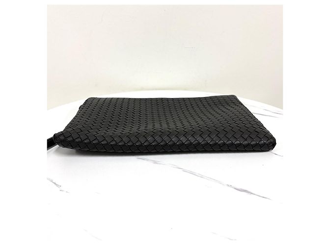 Bottega Veneta Borsa a Clutch Intrecciato Nera Nero - vista 5