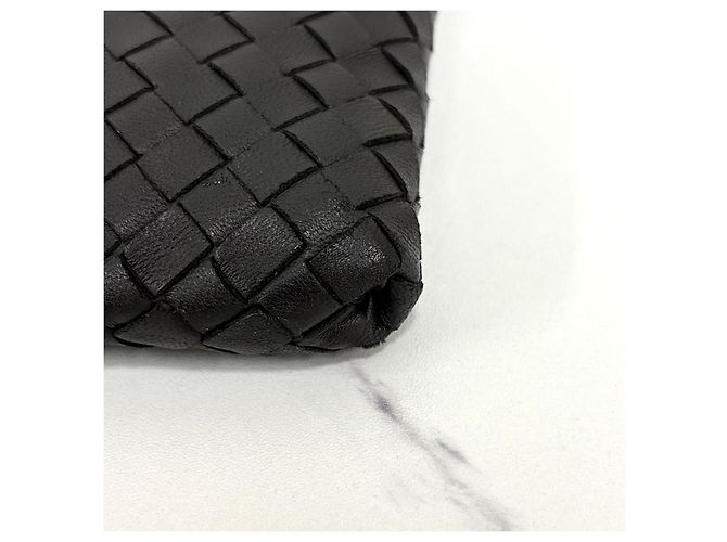 Bottega Veneta Borsa a Clutch Intrecciato Nera Nero - vista 7