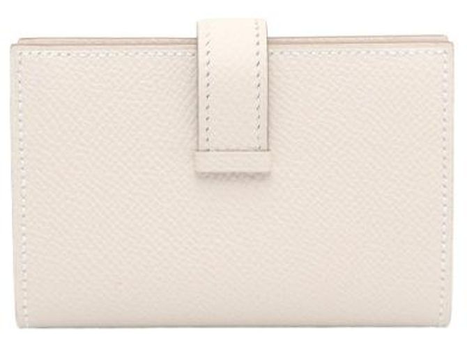 Hermès Tarjetero compacto con herrajes plateados Castaño - vista 11