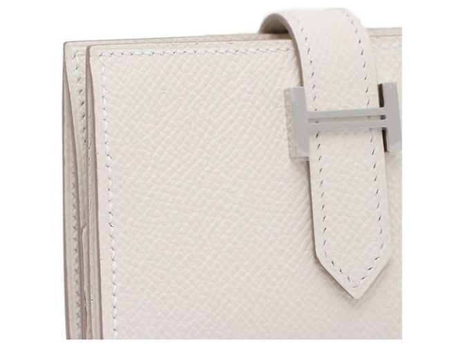 Hermès Tarjetero compacto con herrajes plateados Castaño - vista 12