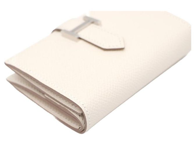 Hermès Tarjetero compacto con herrajes plateados Castaño - vista 13