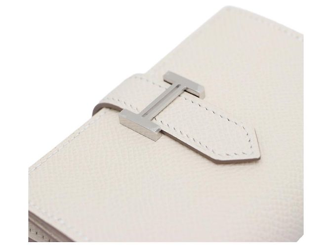Hermès Tarjetero compacto con herrajes plateados Castaño - vista 14