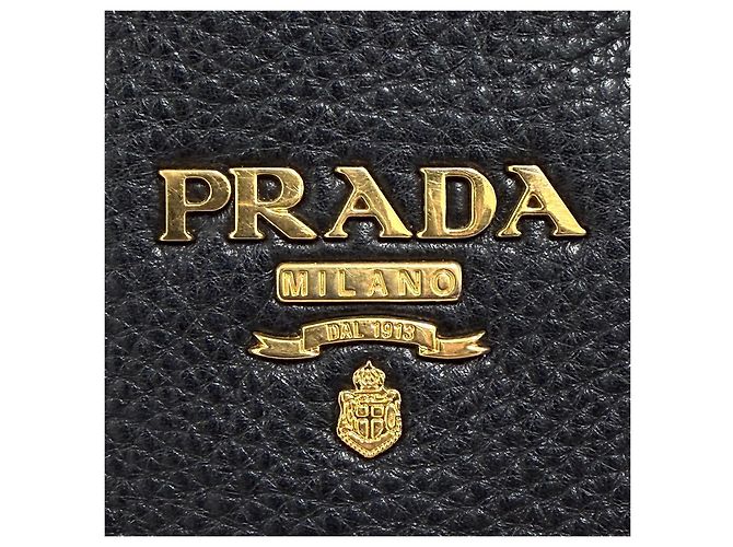 Prada Borsa Tote in Vitello Daino Nero - vista 5