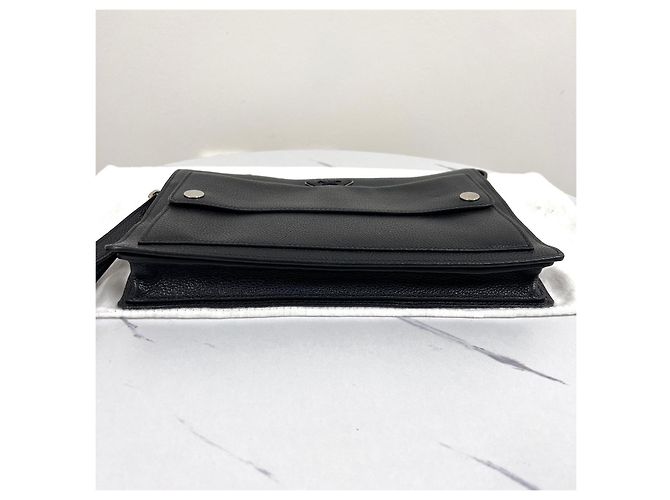 Prada Pochette en cuir noire - vue 10