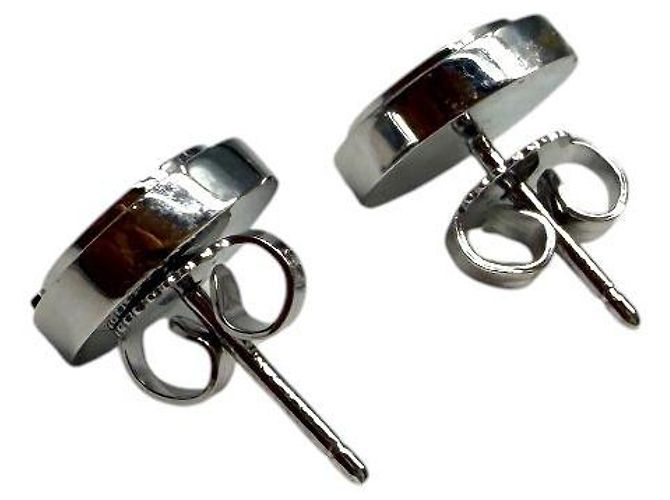 Tiffany & Co Pendientes de círculo en oro blanco y turquesa - vista 5