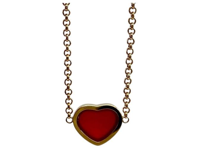 Chopard Bracciale My Happy Heart Cornalina Oro Rosa Rosso - vista 2