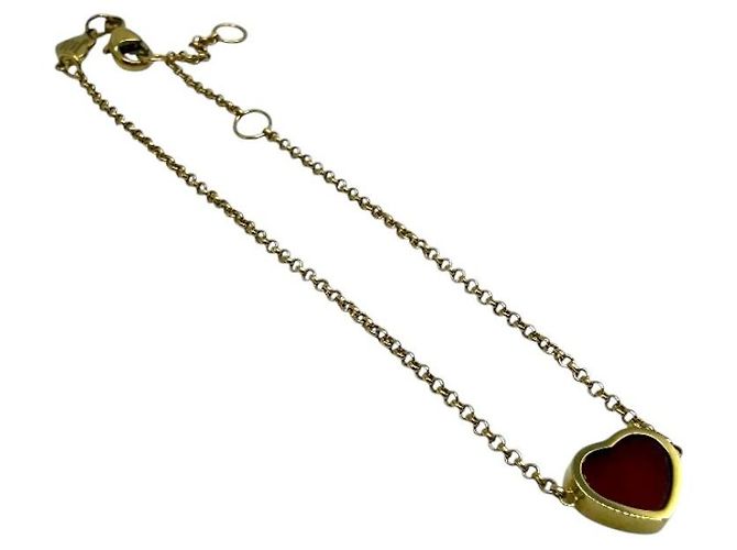 Chopard Bracciale My Happy Heart Cornalina Oro Rosa Rosso - vista 3
