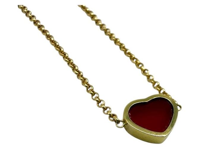 Chopard Bracciale My Happy Heart Cornalina Oro Rosa Rosso - vista 4