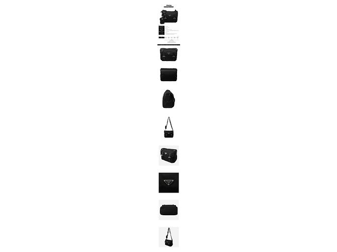 Prada Borsa a tracolla Re-Nylon Nera Nero - vista 2