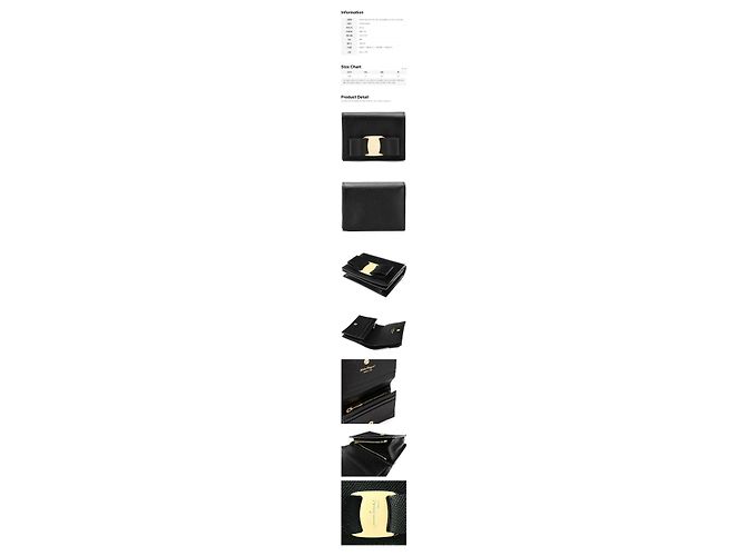 Salvatore Ferragamo Portamonete con fiocco placcato oro Nero - vista 2