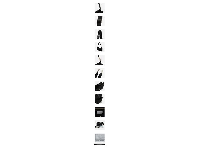 Prada Große Nylon-Schultertasche Schwarz - Ansicht 3
