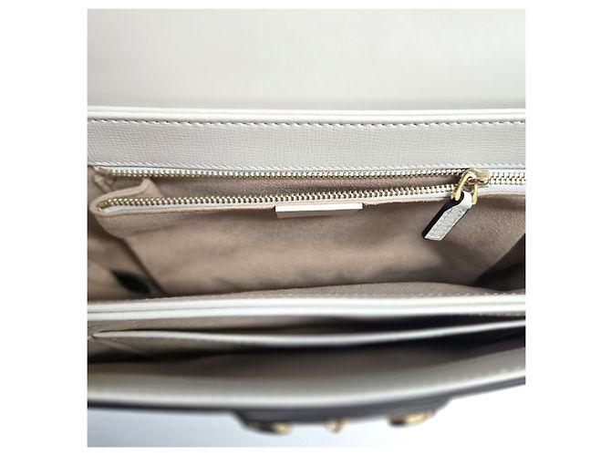 Horsebit 1955 Gucci Borsa a tracolla Beige Horsebit GG Supreme Canvas Marrone - vista 17